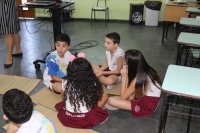Centro Educacional Esplanada - Campo Grande - Zona Oeste - RJ - Ed. Infantil e Fundamental I - Visita do Brownie e Quiz animado. - cdigo foto:  12690